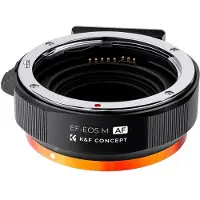 K&F Concept Adaptateur d'objectif autofocus en métal pour monture Canon EF/EF-S vers EOS M