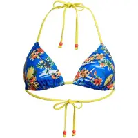 Superdry pour femme. W3010397A Maillot de bain triangle avec bretelles bleues (XS), Beachwear, Polister recyclé, Durable