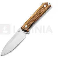 Böker Manufaktur Solingen Kiboku 120526 Satin RWL-34, Bocote Wood, couteau fixe, Lucas Burnley design