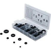Bgs 8125 Assortiment de douilles de passage en caoutchouc, 180 pcs.