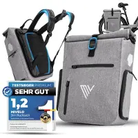 MIVELO EVO Pannier Backpack 2-in-1 Water Repellent 25L Noir