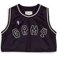 Grimey The Clout Mesh Crop Sleeveless Top Noir L Femme