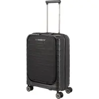 Travelite Valise à roulettes MOOBY 4 roues avec poche avant, noire