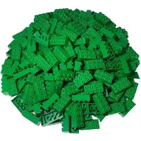 LEGO Duplo 2x4 Briques Vert - 100 pièces - Blocs de construction de base Vert 3011 NOUVEAU (3011)