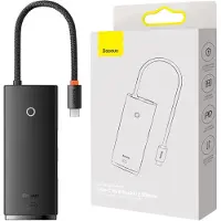 Baseus Hub 6W1 Lite Series Usb-C Do 2X Usb 3.0 + Usb-C Pd + Hdmi + Sd/Tf (Czarny)