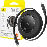 Baseus Câble USB-C 100W PD, 2m, Enroulable, Charge rapide, Noir