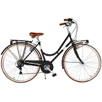 Via Veneto Vélo de ville Condorino Lady 28" 6V Noir Poudre de café (mat)