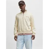 Jack & Jones Norrebro Emb Half Zip Sweatshirt Beige M Homme