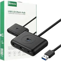 UGREEN Splitter Hub 4X Usb 3.2 Gen 1 (0.5 M cable) Noir (20290)