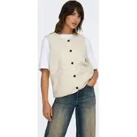 ONLY Gilet 'ONLBaby' beige clair