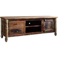 MASSIVMOEBEL24.DE MASSIVMOEBEL24 | Meuble TV 145x50 Bois de récupération laqué Multicolore FABLE #10