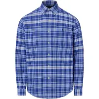 Ralph Lauren pour homme. 710B22598001 Chemise oxford à carreaux Custom Fit bleue (XL), Casuel, Coton, Manche longue