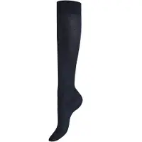 Kunert Chaussettes montantes 'Sensual Cotton' noir