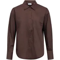 Object Zila Long Sleeve Shirt Marron 44 Femme