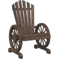 vidaXL Chaise de jardin Adirondack en bois massif de sapin