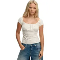 Superdry T-shirt blanc cassé