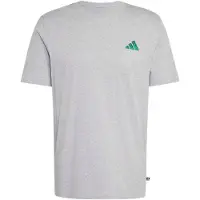 Adidas T-Shirt fonctionnel jaune / gris chiné / vert foncé / noir