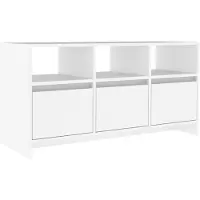 vidaXL Armoire TV blanche 102x37,5x52,5 cm Bois composite