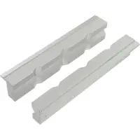 VAR Set Of 2 Aluminium Jaws For Bench Vise Workstand Gris 150 mm