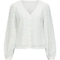 Vila Laila Long Sleeve Blouse Blanc M Femme