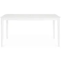 Bizzotto Table Nebula 160 x 90 x 75 cm aluminium blanc