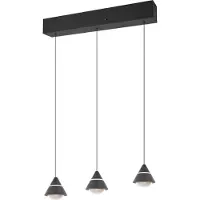 TRIO Suspension design Romeo 3 lumières noir