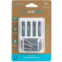 Pale Blue Batterie rechargeable 4x AAA Lithium 1,5V avec USB-C