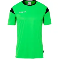 Uhlsport Maillot de football Squad 27, manches courtes, pour enfants - Vert néon / Noir