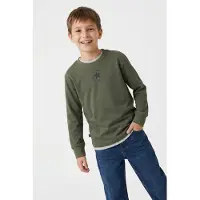 Converse T-Shirt vert / noir