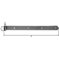 Alberts Ladenband B.40mm L.400x40mm S.4mm D.13mm VA rd