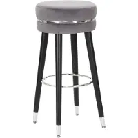 Mauro Ferretti Tabouret de bar Paris, diamètre 35 cm, hauteur 74 cm, couleur gris anthracite
