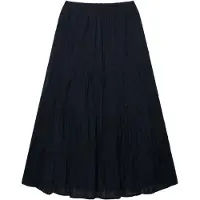 Superdry pour femme. W7210412A Jupe longue à volants superposés marine (M), Casuel, Coton