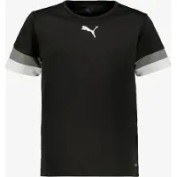 Puma T-Shirt fonctionnel 'TeamRise' gris / noir / blanc