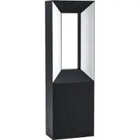 Eglo 98727 RIFORANO LED Lampadaire d'extérieur 2x5W Socle 110x60mm Noir Blanc Blanc Chaud IP54