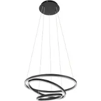 Eglo LED Suspension Lobinero-Z noir Ø 58 x 110 cm blanc chaud/blanc froid dimmable
