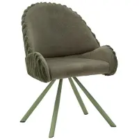Mauro Ferretti Chaise Stockholm -A- Verte, Lot De 2 En Fer Et Polyester, Design Moderne Et Enveloppant - Collection Moderne