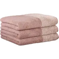 Cawoe Serviette rose / blanc