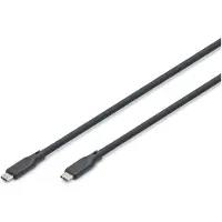 Digitus AK-300350-005-S USB 4.0 Anschlusskabel Typ C-C Silikon St/St 0,5 sw