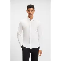 BOSS Mysoft 2 M 10260281 Orange Long Sleeve Shirt Blanc S Homme