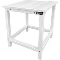 Axi Tess Table D'Appoint En Bois - Blanche| Petite, Bassse, Pour Jardin, Balcon, Terrasse | Tconsole Pour L'Extérieur - 40,5 X 40,5 X 46 Cm