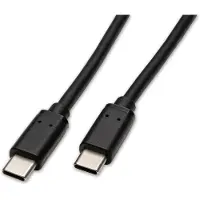 Captiva Câble USB C-mâle C-mâle noir 2m USB-C vers USB-C 100W