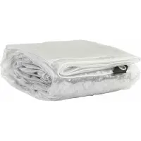 vidaXL Bâche transparente avec œillets 5x6 m PVC