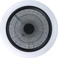 Eglo Ventilateur de plafond Sayulita blanc avec noir Ø 46cm