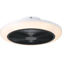Eglo Ventilateur de plafond Sayulita blanc avec noir Ø 46cm
