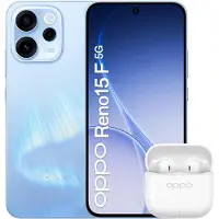 OPPO Reno15 F 5G Aurora Blue Box 16,7 cm (6.57") Double SIM Android 16.0 USB Type-C 8 Go 256 Go 6500 mAh Bleu