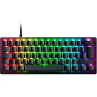 Razer Huntsman V3 Pro - Clavier - 60% - mini - rétroéclairé - USB-C - QWERTZ - allemand - Commutateur de touches : Analog Optical Switches (Gen-2) (RZ03-04990400-R3G1)