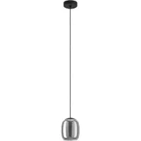 Eglo Lampe suspendue élégante Ciampino Ø 15cm - avec du verre fumé