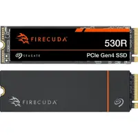 Seagate FireCuda 530R ZP4000GM3A073 - SSD - 4 To - interne - M.2 2280 - PCIe 4,0 x4 (NVMe) - dissipateur thermique intégré - avec 3 ans de récupération de données Rescue (ZP4000GM3A073)