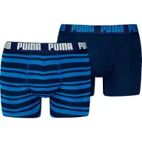 Puma Hommes, Sous-vêtements, Lot de 2 boxers pour homme "Everyday Heritage Stripe, (lot de 2, XL)