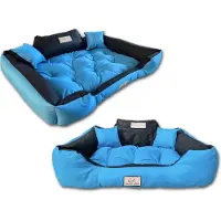AIO Factory Panier pour chien KINGDOG 145x115 cm personnalisé imperméable bleu